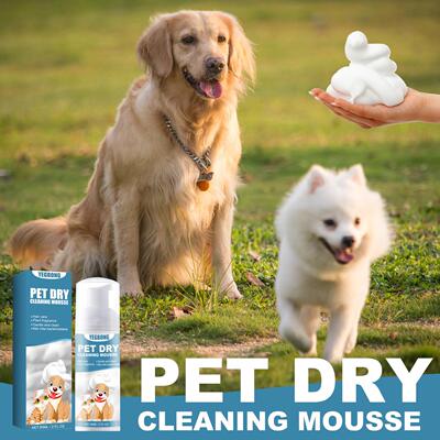 Yegbong Pet Dry Wash Mousse Shampoo for Kittens and Puppies,
