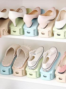 Double-layer shoe rack and shoe holder, a space-saving stora