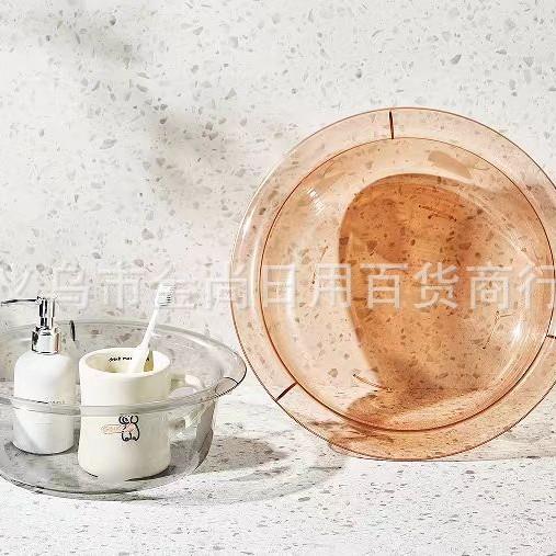 New杏韵 Transparent Luxury Lightweight Face Basin, Thickened