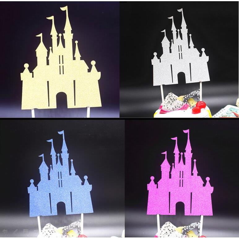 Castle Cake Topper Flag Merry Christmas Toppers For Wedding