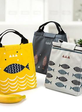 2518 Handbag Lunch Bag, Small Fish Insulated Bag, Portable C