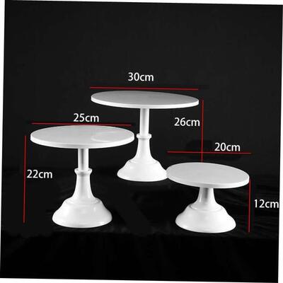 White Iron Dessert Table Ornament Display Stand Cake Tray