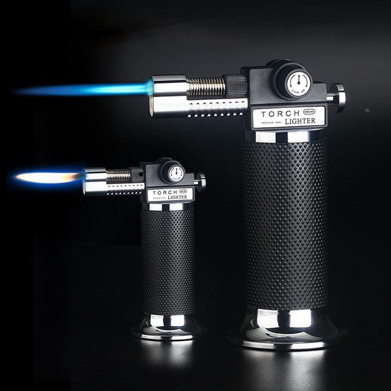 Gas Lighter Windproof BBQ Kitchen Cooking High Capacity Torc