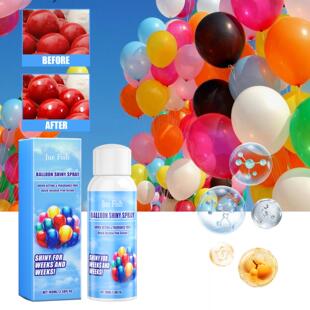 Jue Fish Aerosol Balloon Shiny Spray Anti-Oxidation Keeps Ba