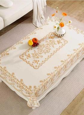 PVC Gold-Stamped Tablecloth, Waterproof, Dustproof, Heat-Res