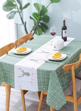 Waterproof, heat-resistant, and oil-proof PEVA tablecloth. N