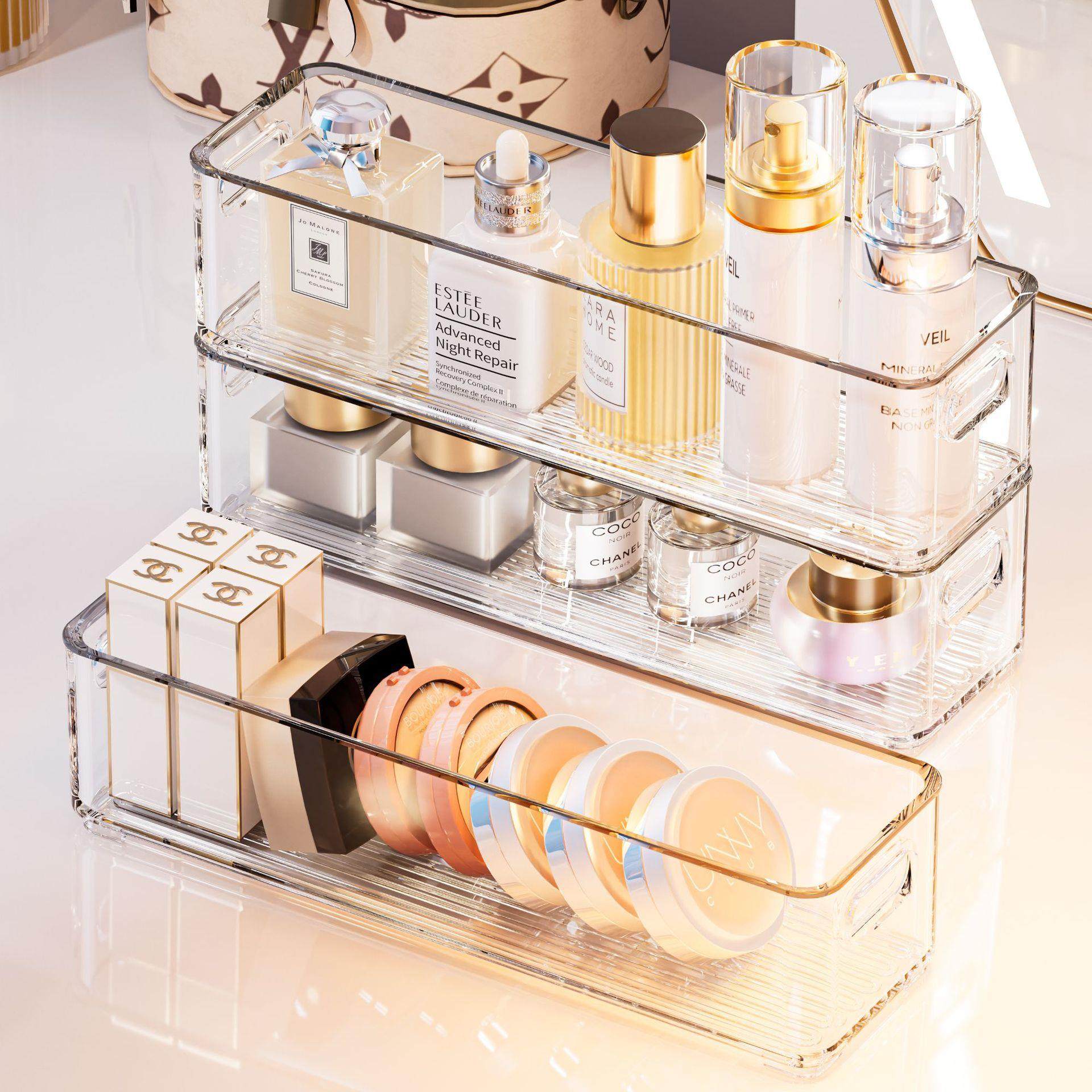 Cosmetic Storage Box Desktop Acrylic Transparent Lipstick Pe