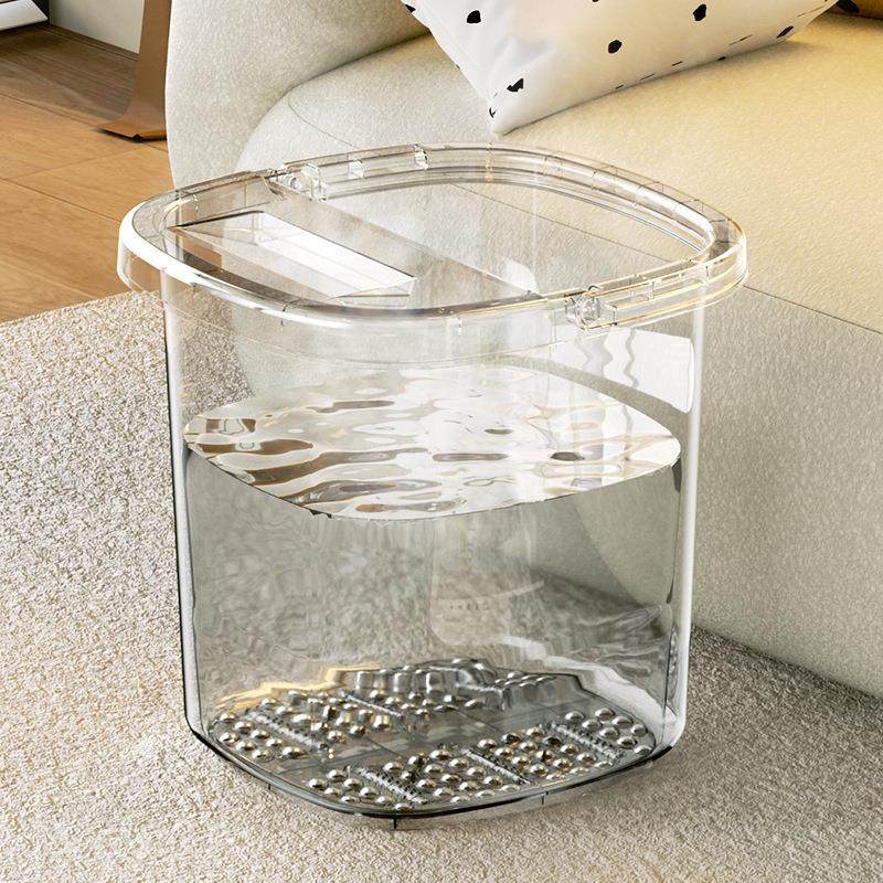 Deep foot soaking tub, knee-high calf warmer, made of insula