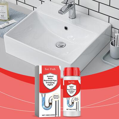 JUE FISH Pipe Unblocker, Drain Cleaner for Hair and Grease,