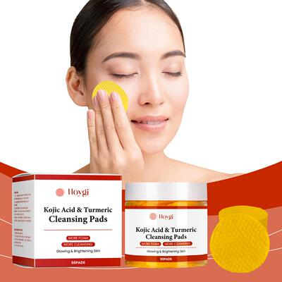 HOYGI Turmeric Koji Acid Cleansing Pads - Gently exfoliates