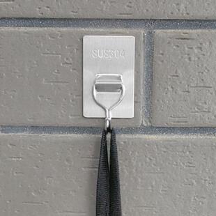 No-drill bathroom and kitchen stainless steel hooks, wall-mo