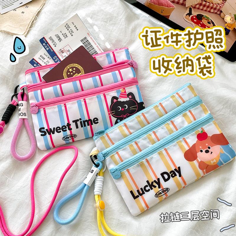 Travel Document Organizer Passport Ticket Overseas ID Card H