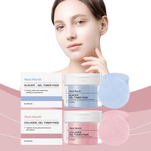 WEST MONTH Soothing and Firming Cotton Pads Gentle Skincare