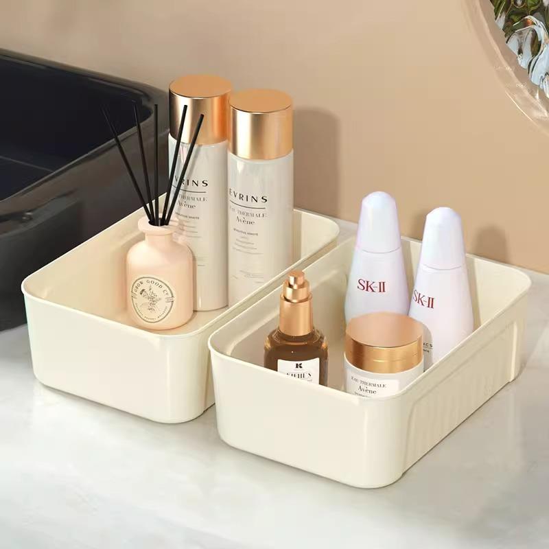 Desktop organizer rectangular storage box for cosmetics, sna
