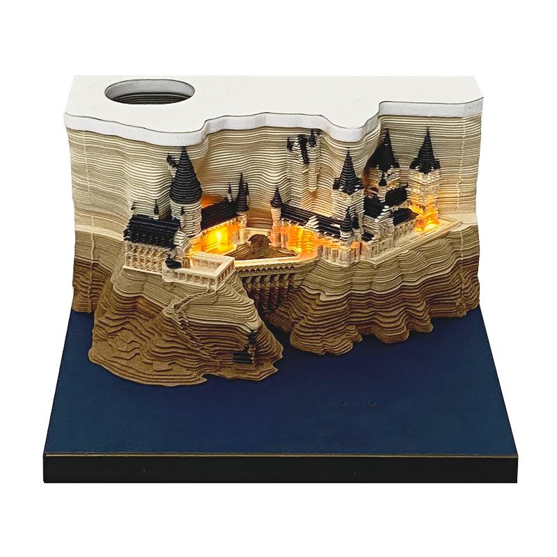 Omoshiroi Block 3D Memo Pads Novelty Famious Movie Building