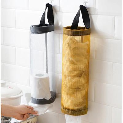 Wall-Mounted Kitchen Trash Bag Dispenser, Convenient Round P