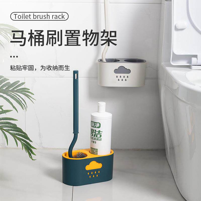 Japanese-style toilet brush with no dead angles, soft bristl