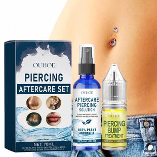OUHOE Piercing Aftercare Kit - Gentle Ear Piercing Cleaning