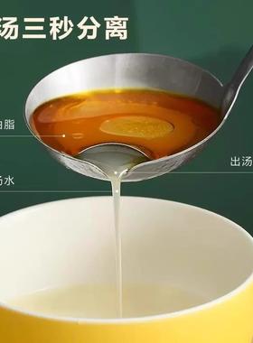 Oil-Separating Spoon for Kitchen Use, Stainless Steel Oil-Fi