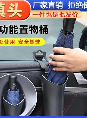 Hanging trash bin with storage box for miscellaneous items,