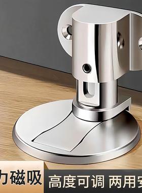 New No-Drill Door Stopper Magnetic Door Holder Floor Mounted