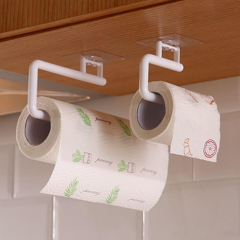 No-drill kitchen paper towel holder, roll holder, hanging ra