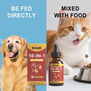 Kriath Pet Multivitamin Oral Liquid - Gentle Daily Nourishme