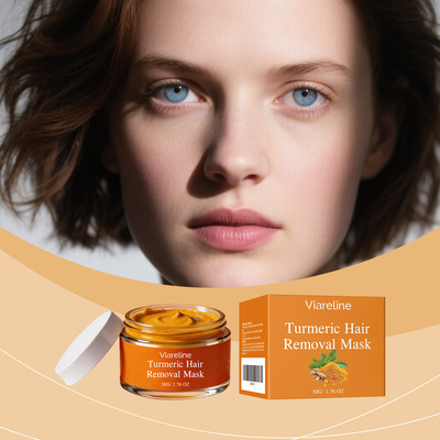 VIARELINE 姜黄脱毛面膜  温和清洁面部唇周绒毛光滑细腻皮肤