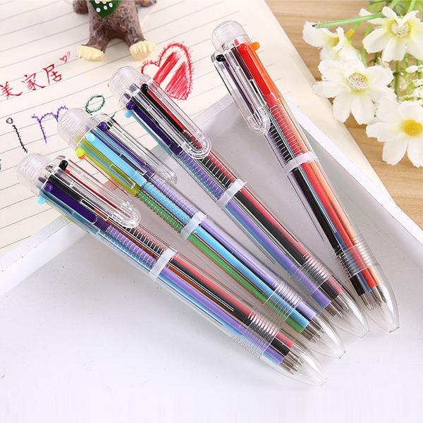 Creative and cute multi-color ballpoint pen with multiple fu