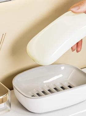 Luxury Soap Dish for Home Bathroom, Double-layer Draining La