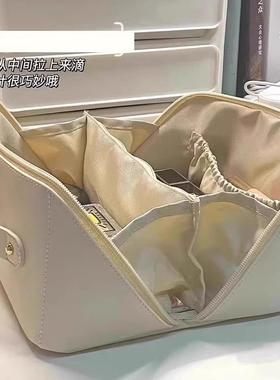 PU Makeup Bag for Women 2025 New Portable Large Capacity Han
