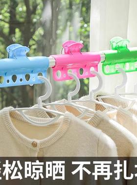 Windproof Clothesline Clamp, Strong Clothes Hanger Fixator,