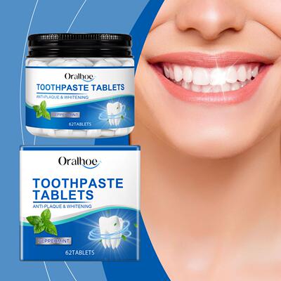 ORALHOE Mint Toothpaste Tablets - Clean and Remove Teeth Sta