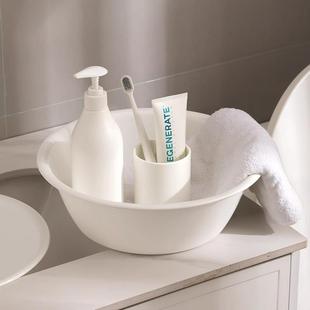 Large Japanese-style plastic face washing basin, durable and