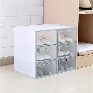 dustproof shoe box cabinet Shoes Transparent 3PCS plastic