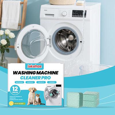 JAKEHOE Washing Machine Cleaner Sheets - Gentle Daily Home U