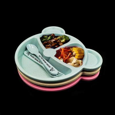 Export Wheat Sectioned Bear Children's Dinnerware Set Creati