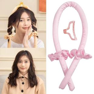 No-heat overnight curling tool, heatless hair curler, straig