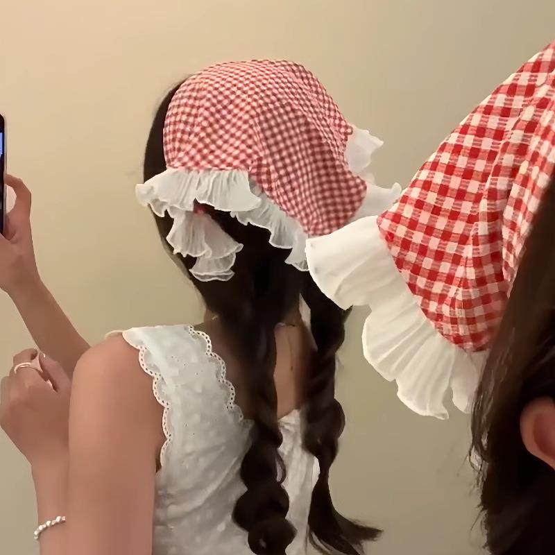 Elastic headscarf integrated triangular scarf head wrap squa