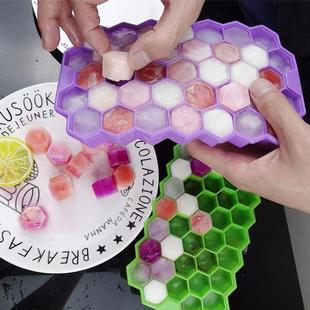 Honeycomb Ice Tray Silicone Cell Covered Lid