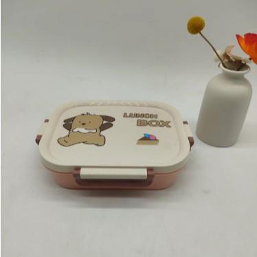 Segmented Cartoon Lunch Box, Sealed and Large Capacity, Micr