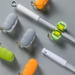 No-Drill Traceless Mop Rack Storage Organizer for Bathroom a