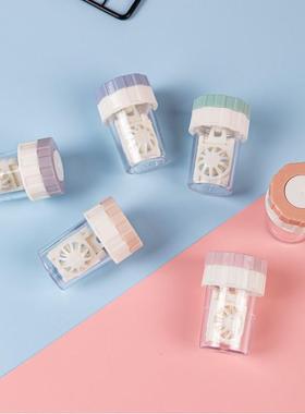 Manual Rotating Contact Lens Cleaner, Portable Cleaning Wond