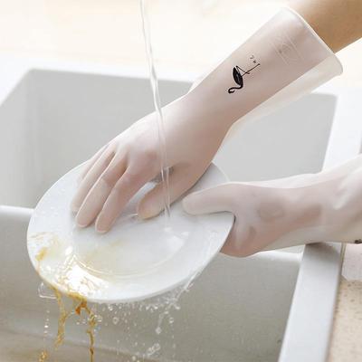 Durable waterproof rubber latex gloves for kitchen use, suit