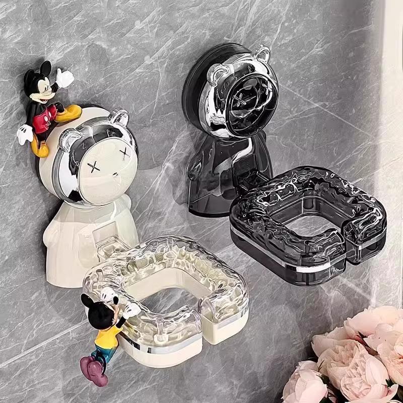 Suction Cup Hair Dryer Storage Rack Bathroom Toilet Wall-Mou