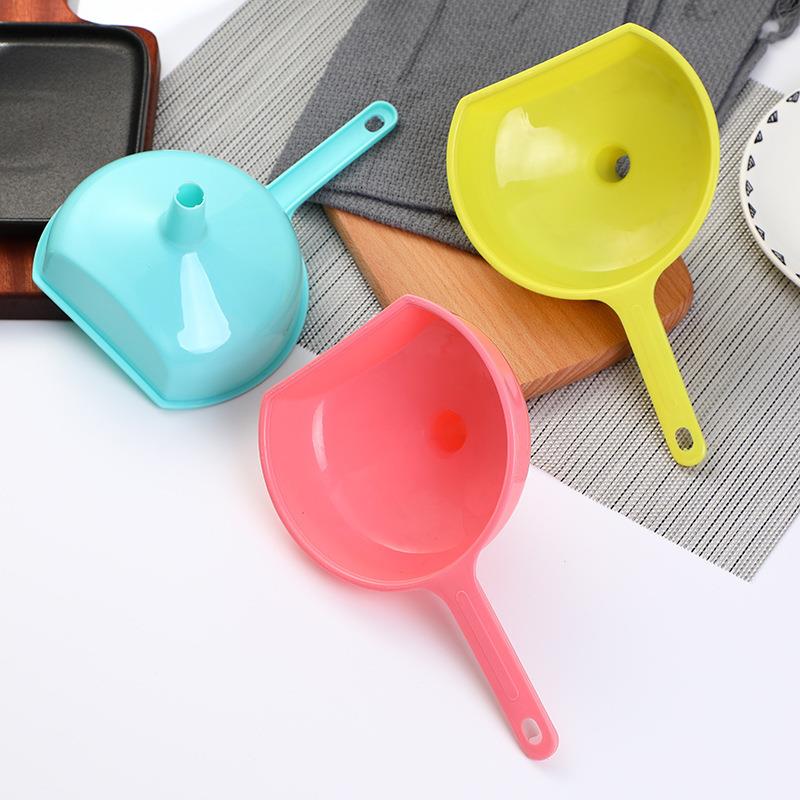 Large Kitchen Plastic Liquid Funnel, Colorful Multi-function