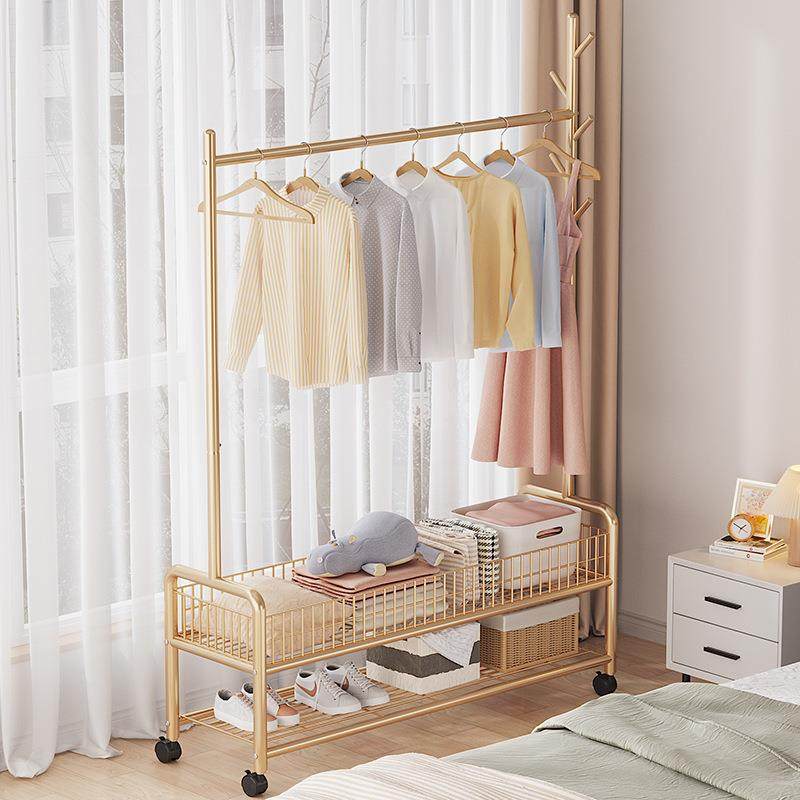 Floor-standing clothes drying rack for home use, sturdy balc