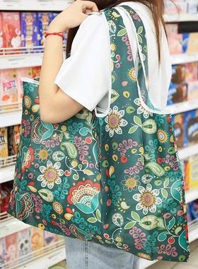 Foldable Supermarket Portable Shopping Bag, Thick Large Capa