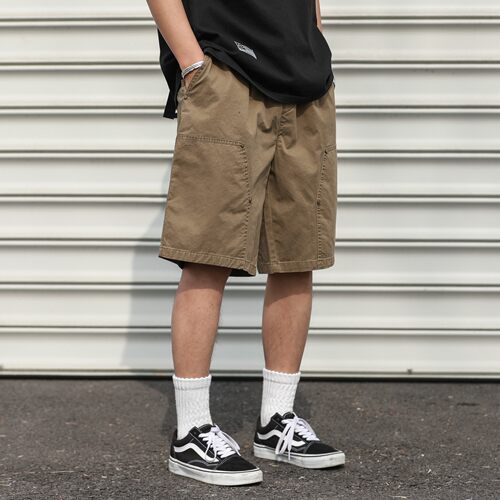 HEEMKIZOO日系复古男工装短裤