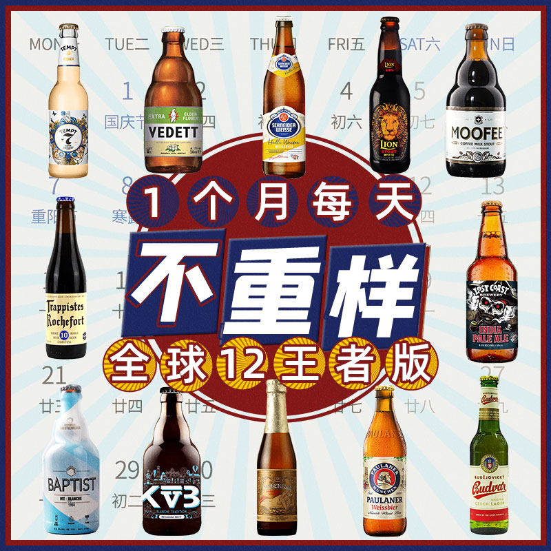 全球进口12瓶精酿啤酒